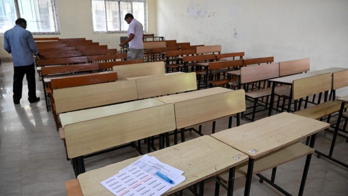 Representational Image | An inspection at an examination centre is underway during the nationwide mock drill, announced by National Testing Agency (NTA) ahead of the NEET-UG 2026 re-examination, in Patna on Saturday. (ANI Photo)