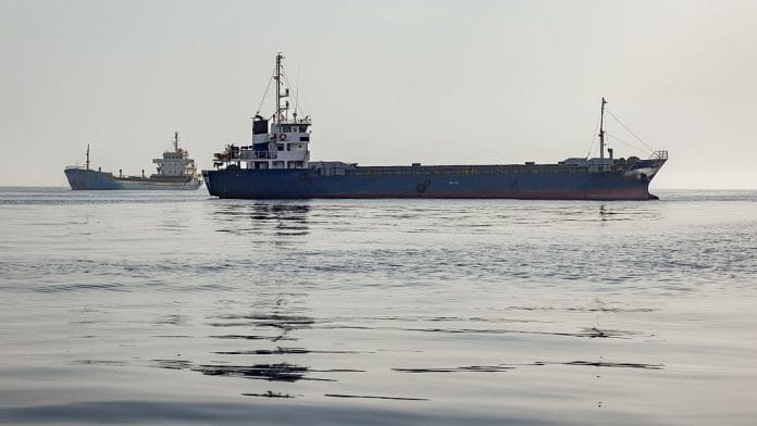 MUSCAT, OMAN - JUNE 20: Cargo vessels remain anchored off Port Sultan Qaboos on June 20, 2026, in Muscat, Oman. Since several weeks, general cargos, oil tankers, and landing crafts sit anchored in the waters off Oman. The Strait of Hormuz, a vital shipping route for the region's oil and gas, was effectively blockaded since the outbreak of war between the United States and Iran in late February. This week's provisional peace deal between the countries was meant to reopen the waterway to shipping traffic, but the pace of that reopening is unclear amid continued fighting in Lebanon and the need to clear the Strait of sea mines. (Photo by Getty Images) Photographer: Getty Images/Getty Images Europe