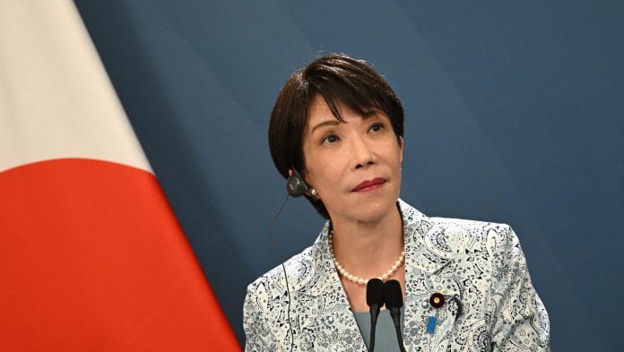 Japan's Prime Minister Sanae Takaichi. Photographer: Andreas Solaro/AFP/Getty Images | Bloomberg