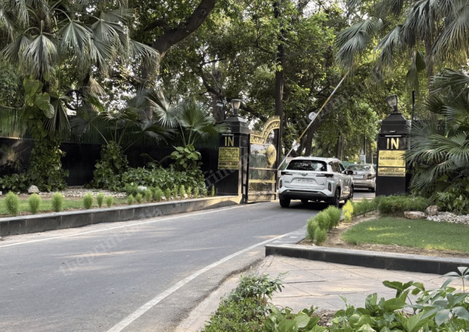 The main entrance of the Delhi Gymkhana Club | Sakshi Mehra/ThePrint