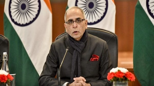New Delhi, Jan 26 (ANI): Foreign Secretary Vinay Kwatra addresses a special press briefing on the visit of French President Emmanuel Macron, at Sushma Swaraj Bhawan in New Delhi. | ANI