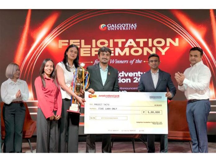 Global EDVentures 2026 Winners Felicitated at Galgotias University; Three Student Startups Receive Funding from INR 10 Crore Innovation Fund