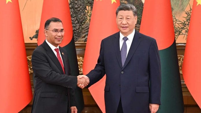 Chinese President Xi Jinping with Bangladesh Prime Minister Tarique Rahman | Photo: X/@China_Amb_India