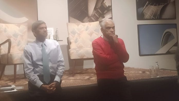Shiv Shivakumar with Ram Charan at the event in Gurugram