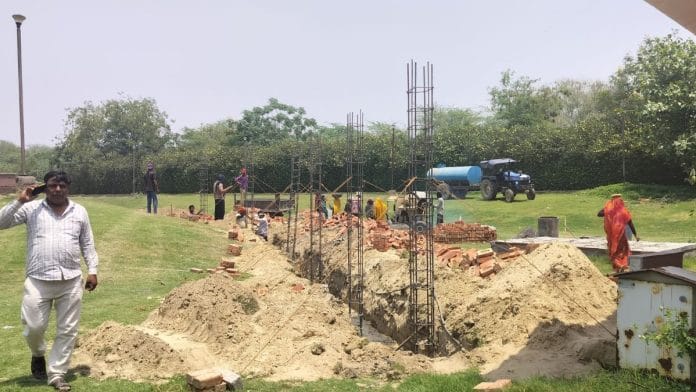 Construction at the Noida Deer Park began in May and is expected to finish by December. Janaki Pande | ThePrint