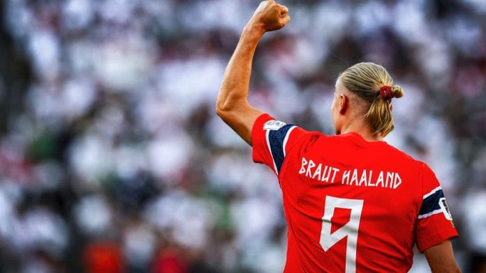 The kit of Norway in the FIFA World Cup is inspired by the Elder Futhark | @ErlingHaaland, X