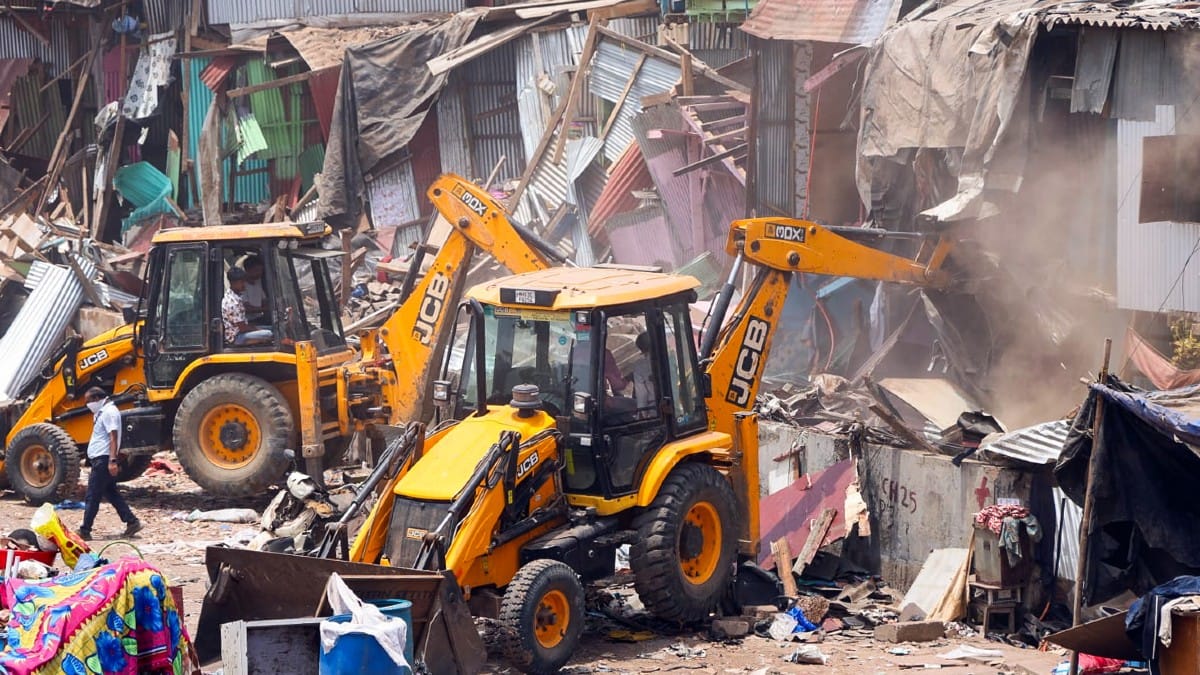 JCBs carrying out demolition during day-1 of drive on 19 May 2026 | ANI