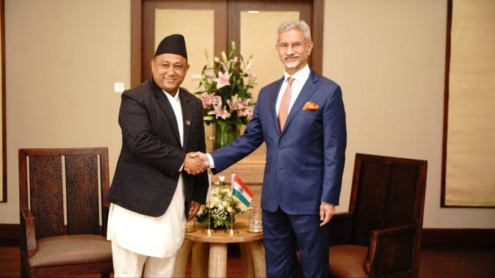 File Photo: Nepal Foreign Minister Shishir Khanal with EAM Jaishankar In Mauritius in April | X: @DrSJaishankar