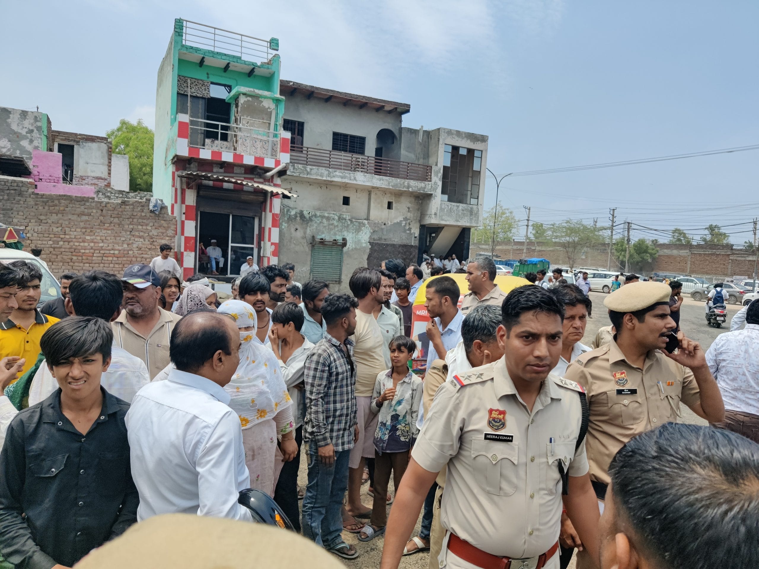 A crowd gathered near the near that was demolished | Photo: Sagrika Kissu | ThePrint