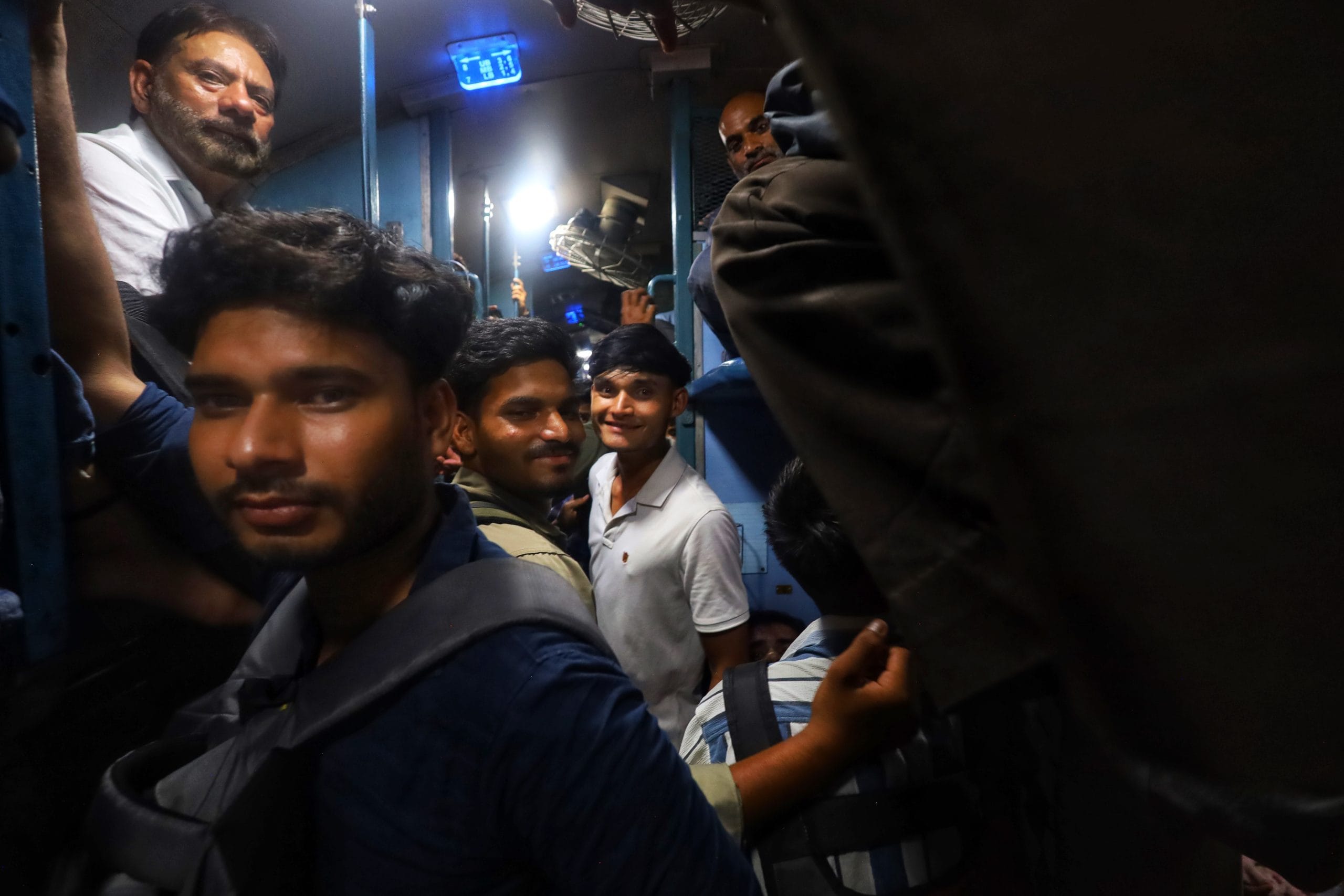 There's barely space to breathe in the train from Meerut to Muzaffarnagar. | Manisha Mondal | ThePrint