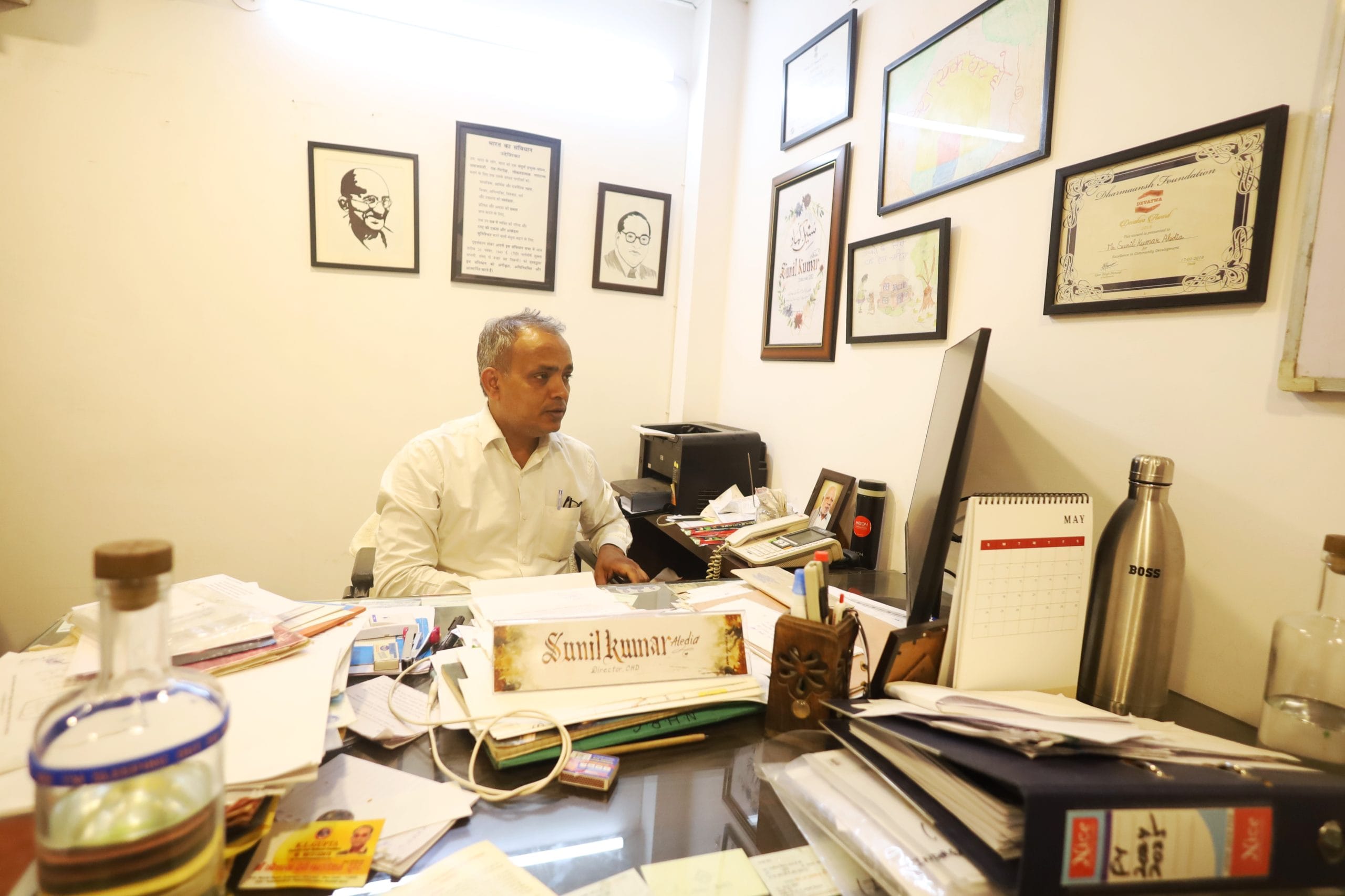 Sunil Kumar Aledia, executive director of the Centre for Holistic Development, at his office in New Delhi | Photo: Manisha Mondal/ThePrint