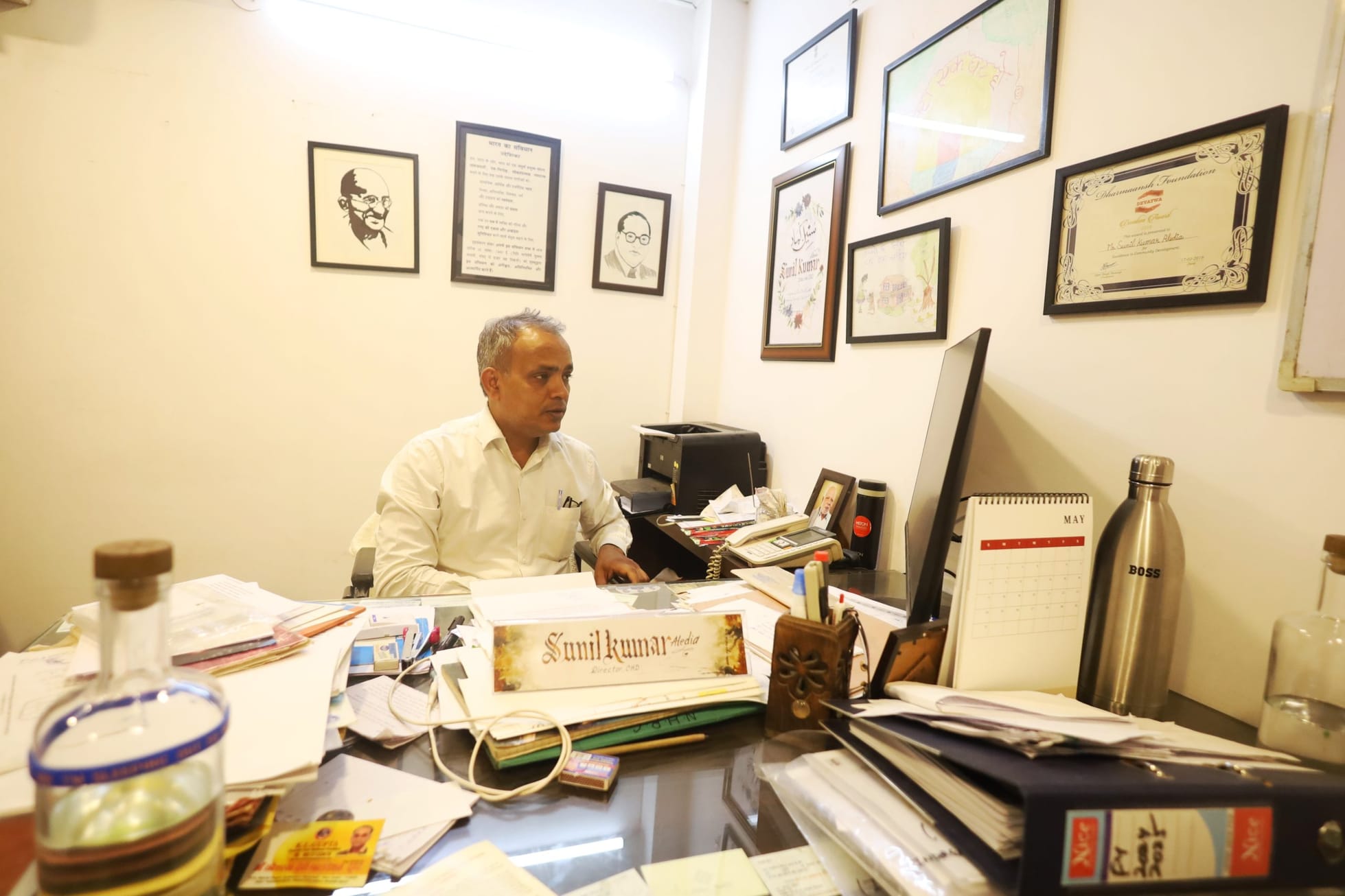 Sunil Kumar Aledia, executive director of the Centre for Holistic Development, at his office in New Delhi | Photo: Manisha Mondal/ThePrint