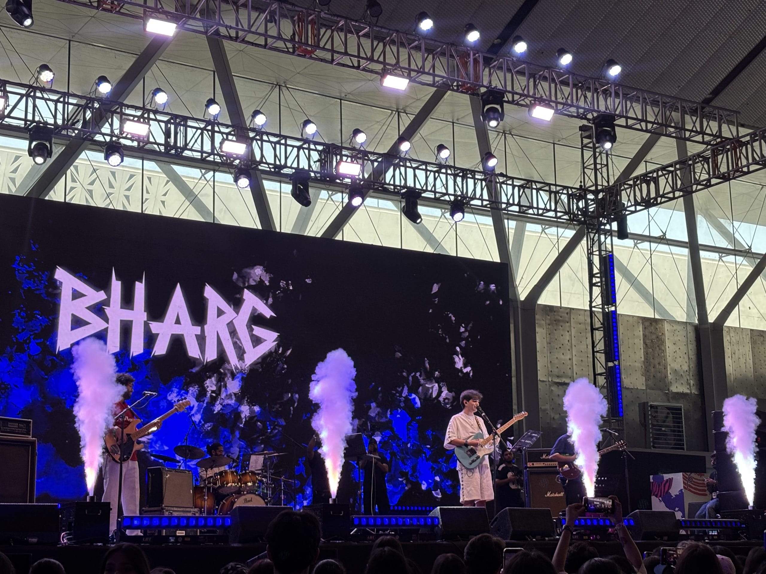 Bharg performed at the Pop-Up Park, earning loud cheers from the crowd | Vitasta Kaul, ThePrint