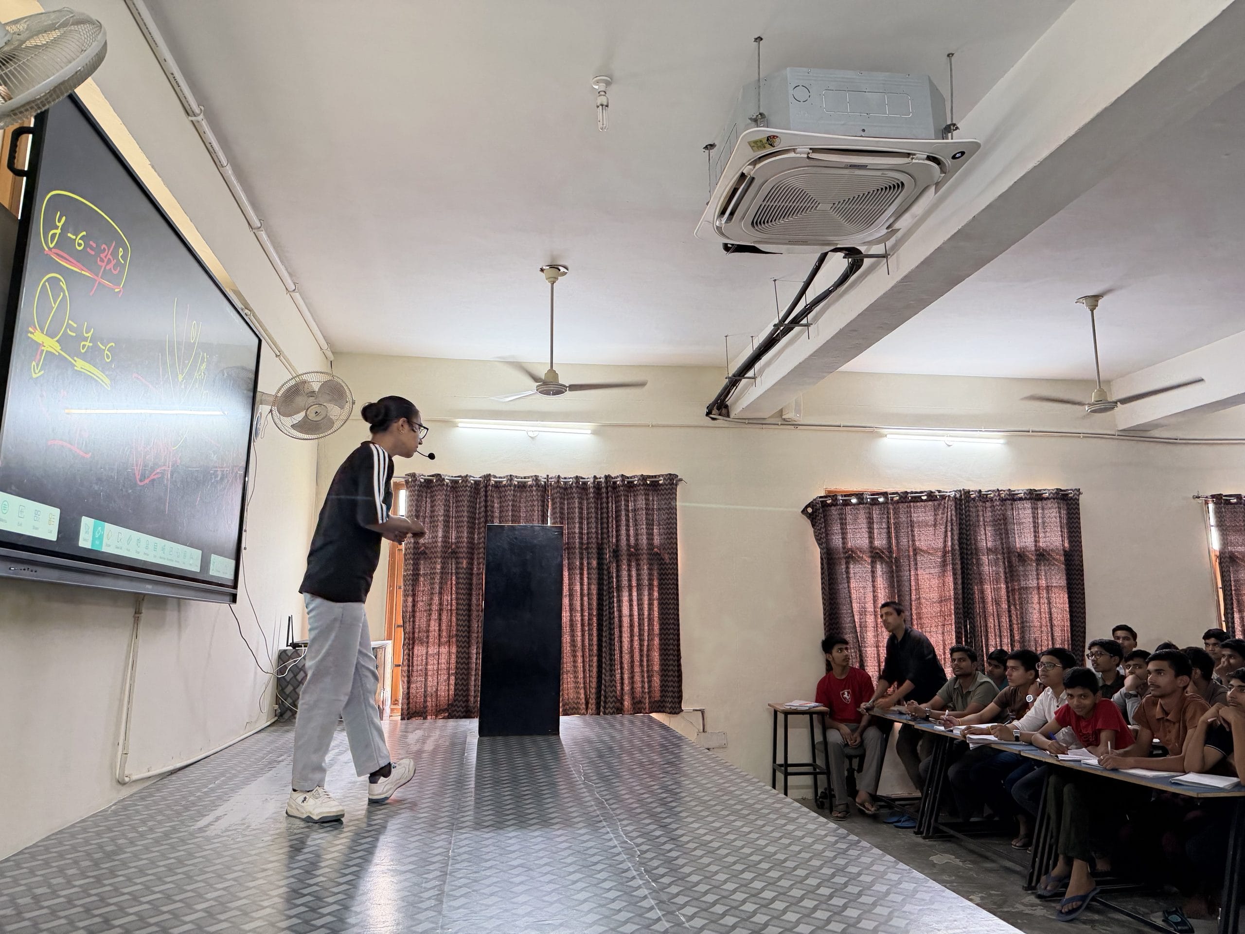 The six-acre campus has two hostels and smart classrooms where teachers deliver lectures using a mic. | Nootan Sharma | ThePrint