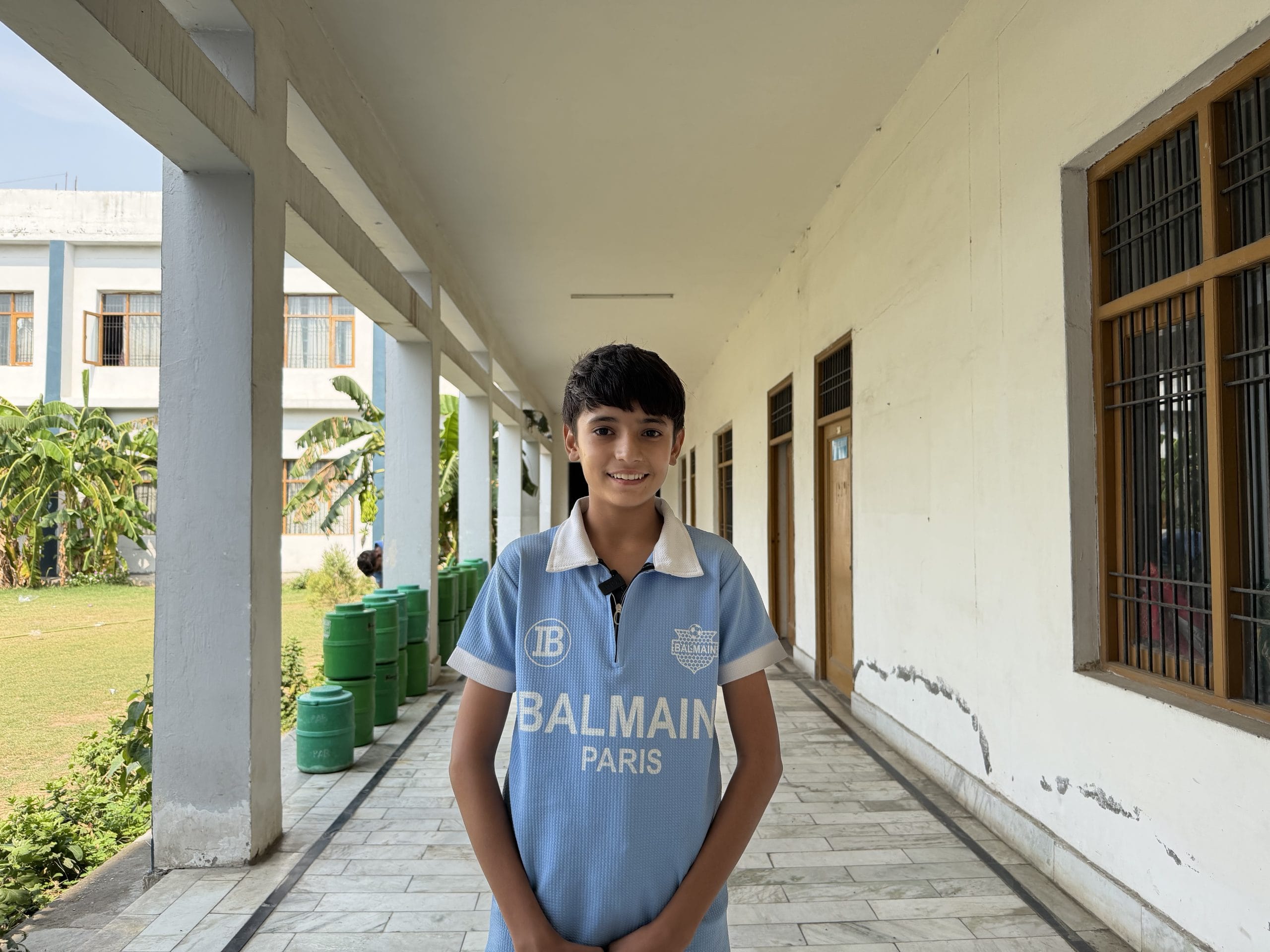 Gaurav standing in the corridor outside the self study hall. | Nootan Sharma | ThePrint