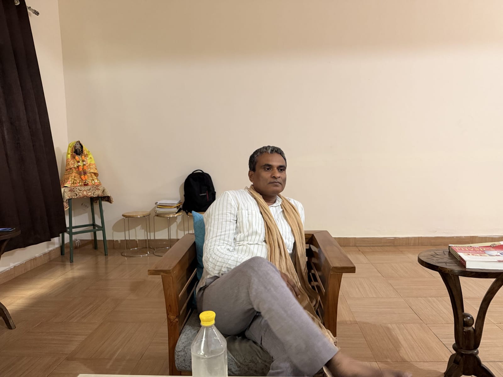 नवीन मिश्रा, विकल्प फाउंडेशन के फाउंडर. वह हरियाणा सरकार के साथ पार्टनरशिप में सुपर 100 चलाते हैं | फोटो: नूतन शर्मा/दिप्रिंट
