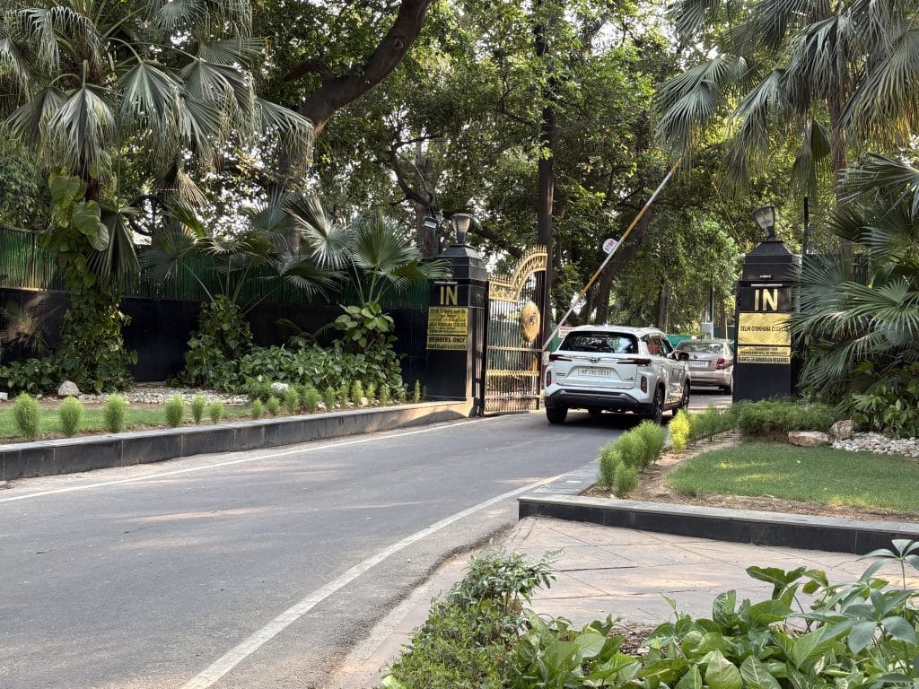 The main gate of the Delhi Gymkhana Club | Sakshi Mehra, ThePrint