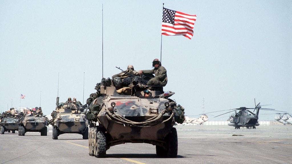 U.S forces roll into Kuwait International Airport during Invasion of Kuwait | Wikimedia Commons