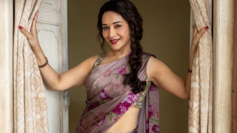 Madhuri Dixit is Bollywood’s last great diva. Her sleeveless blouse is today’s dhak dhak
