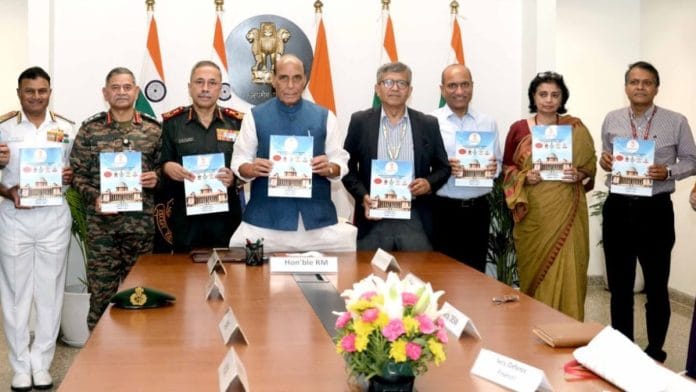 Defence Minister Rajnath Singh unveiling DFPDS-2026 on 4 June 2026 | X @rajnathsingh