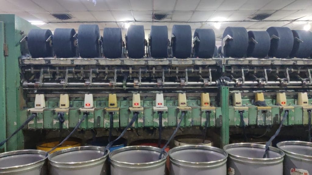 Thread being produced from recycled textile fibres. Vitasta Kaul | ThePrint