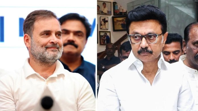 Rahul Gandhi and MK Stalin | ANI file photos