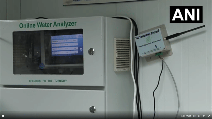 Delhi Jal Board installs Online Water Analyzer in Gulmohar Park area to monitor water pH & disinfectant levels following contamination issues | Screengraphed from X- @ANI