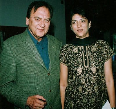 File photo of the late Sunil Dutt and daughter Priya Dutt | Wikimedia Commons