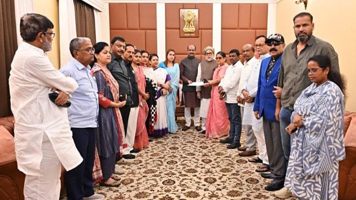 Rebel TMC MPs meet Lok Sabha Speaker Om Birla at his residence in New Delhi Sunday | ANI Photo