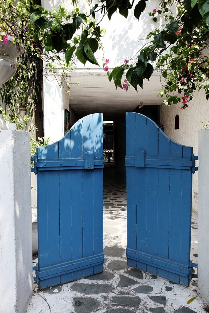 The iconic blue door that leads to Olive | By special arrangement