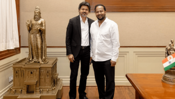 Jagadish Palanisamy posted this photo with Chief Minister Vijay. | Instagram/@Jagadish Palanisamy