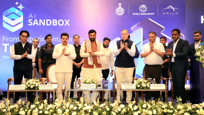 Haryana Chief Minister Nayab Singh Saini inaugurates the Haryana Artificial Intelligence (AI) Sandbox at Gurugram University | X/ @NayabSainiBJP