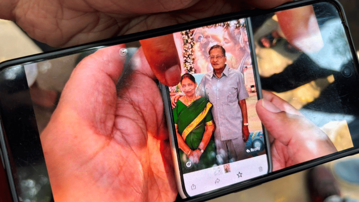 Vivek Agarwal’s maternal uncle and aunt, who had arrived from Ajmer, to see his father. The couple was killed in the fire | Samridhi Tewari | ThePrint