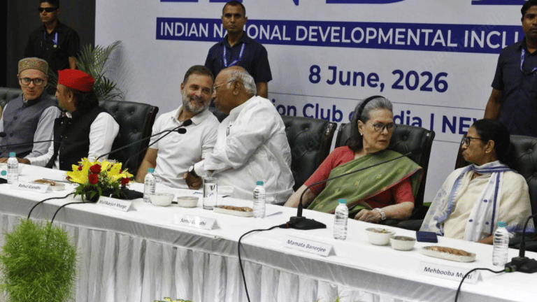 INDIA bloc meeting underway in shadow of a crumbling Trinamool, absent DMK. AAP stays away too