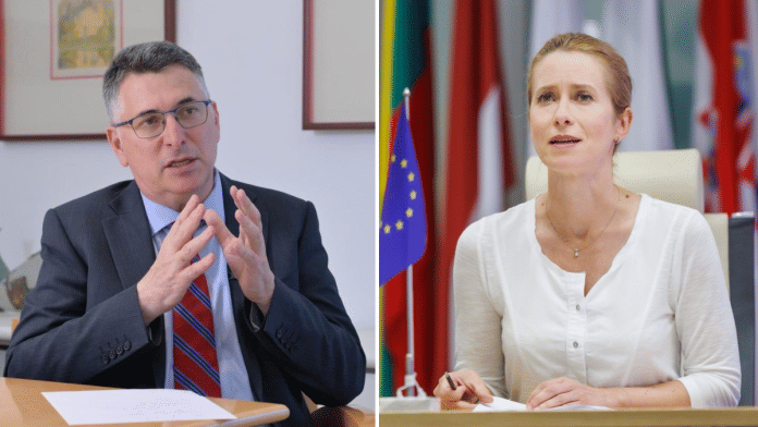 Israeli Foreign Minister Gideon Sa’ar and EU foreign policy chief Kaja Kallas | X/@gidonsaar/@kajakallas