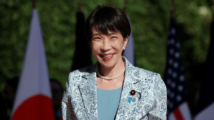 Japan's Prime Minister Sanae Takaichi at the Hotel Royal to attend the G7 Summit in Evian-les-Bains, France | Reuters File