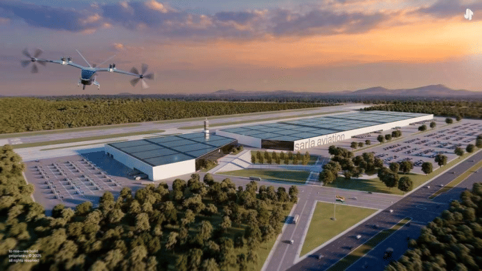 Sarla Aviation's blueprint for its manufacturing facility in Anantapur. | By special arrangement