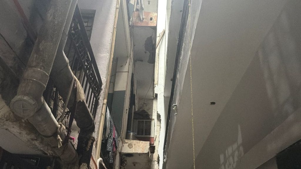 Narrow bylanes of Shahpur Jat with towering buildings | Triya Gulati, ThePrint