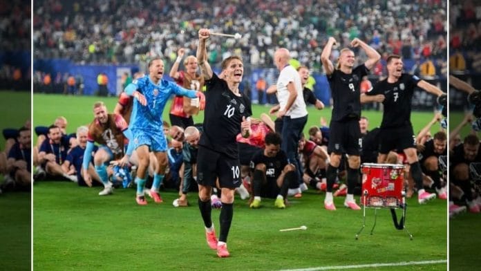 Norway celebrated its win with the ‘Viking Row’ along with drumbeats at the end of the match against Senegal | @herrelandslaget, Instagram