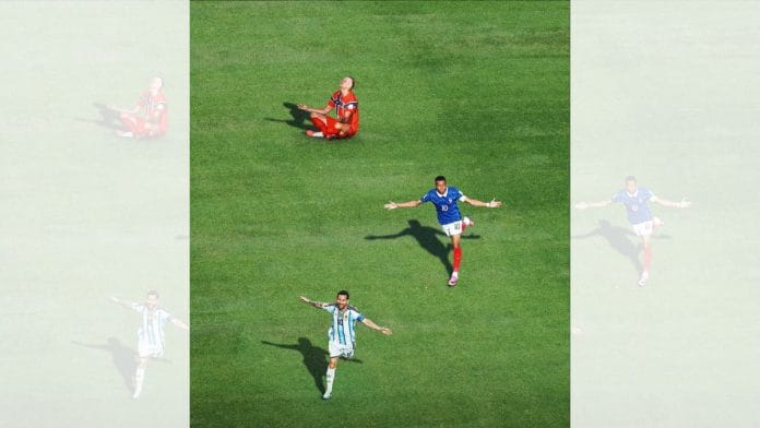 Erling Haaland, Kylian Mbappe and Lionel Messi in a graphic posted by FIFA. | Instagram