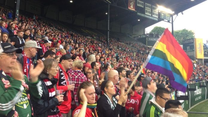 Representational image | FIFA permitted rainbow flags at the Egypt vs Iran group stage match in the World Cup | Wikimedia Commons