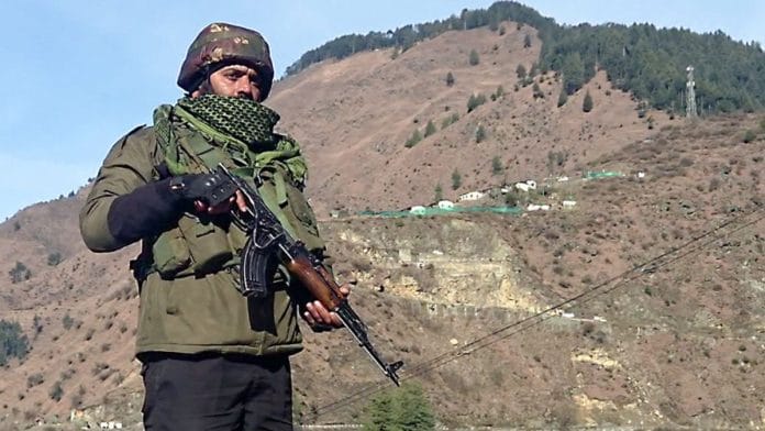 Representational image of security personnel in Kishtwar | ANI