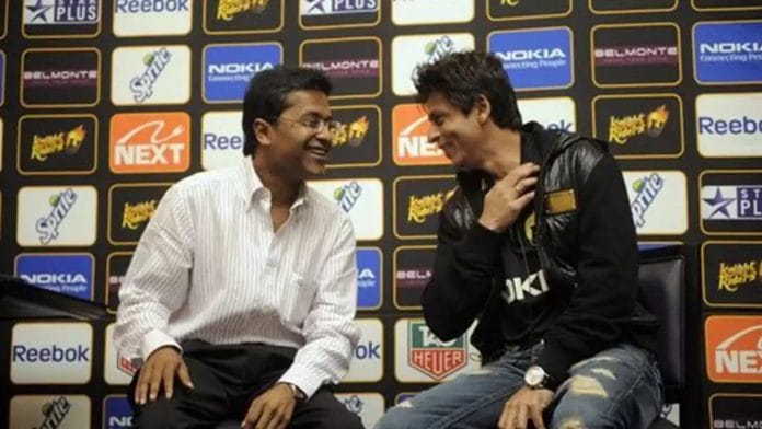 Blast from the past: Lalit Modi and Shah Rukh Khan