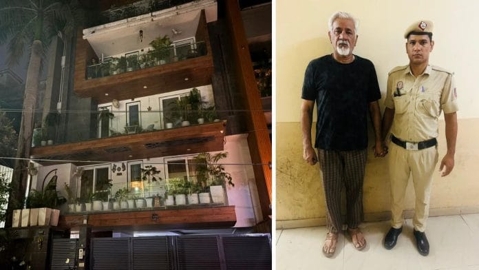 Flourish Stays owner Lovkesh Bajaj, and his four-storey property in Saket's upscale D Block | By special arrangement
