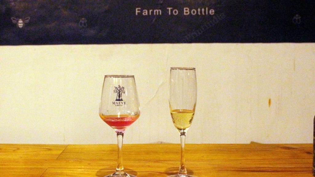 Two different flavours of wine at the Maeve Meadery | Saman Husain, ThePrint