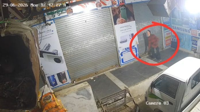 CCTV footage of Bhilwara robber wearing a Modi mask | By special arrangement