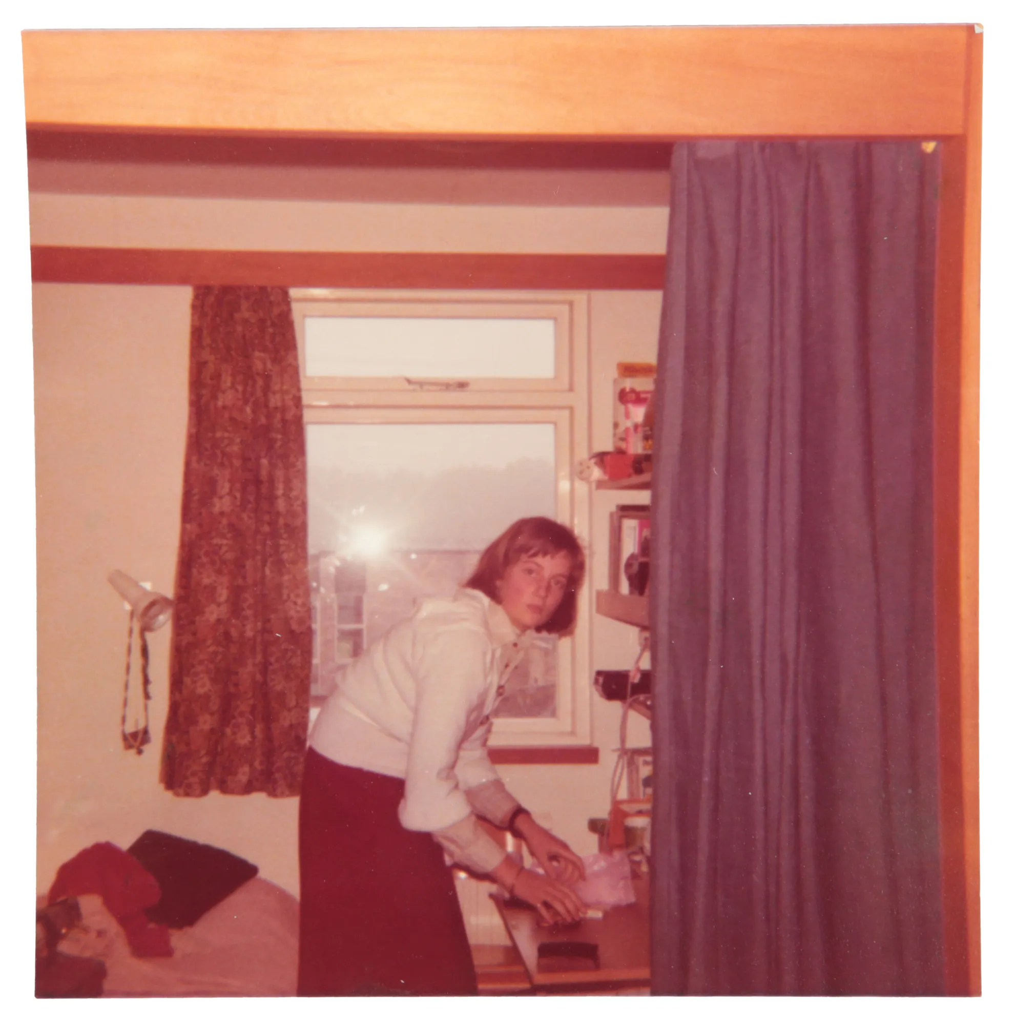 Princess Diana during her school years, in a photo going up for auction at Gorringe's | credit: Gorringe's