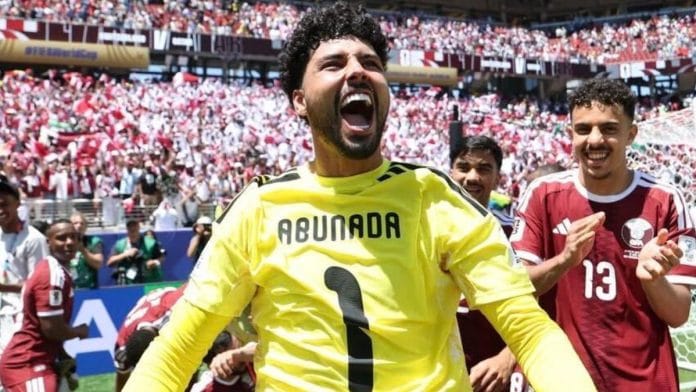 In the 15th minute, Mahmud Ibrahim Abunada’s head struck against Remo Freuler’s thigh after he charged to a loose header, which was preyed upon by the Swiss midfielder. The 26-year-old was left momentarily unresponsive on the pitch | Source: @qfa, Instagram