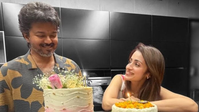 Trisha posted this picture with CM Vijay on his birthday | Instagram