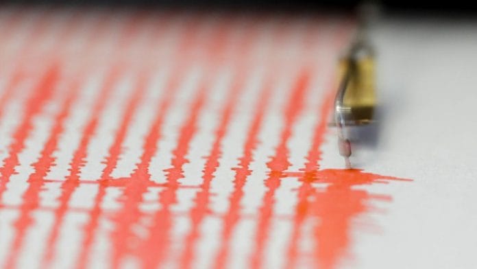 Representational image of a seismograph recording an earthquake. File | Photo Credit: Reuters